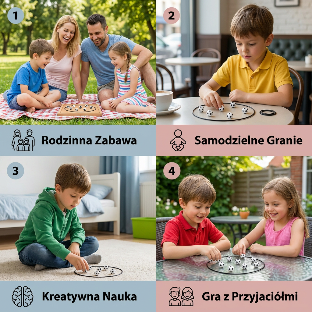 Magnetyczna gra strategiczna w piłkę nożną – interaktywne rodzinne wyzwanie dla dzieci i dorosłych