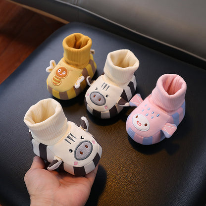 Mięciutkie skarpetkowo-buciki dla niemowląt – ciepłe, antypoślizgowe i wygodne