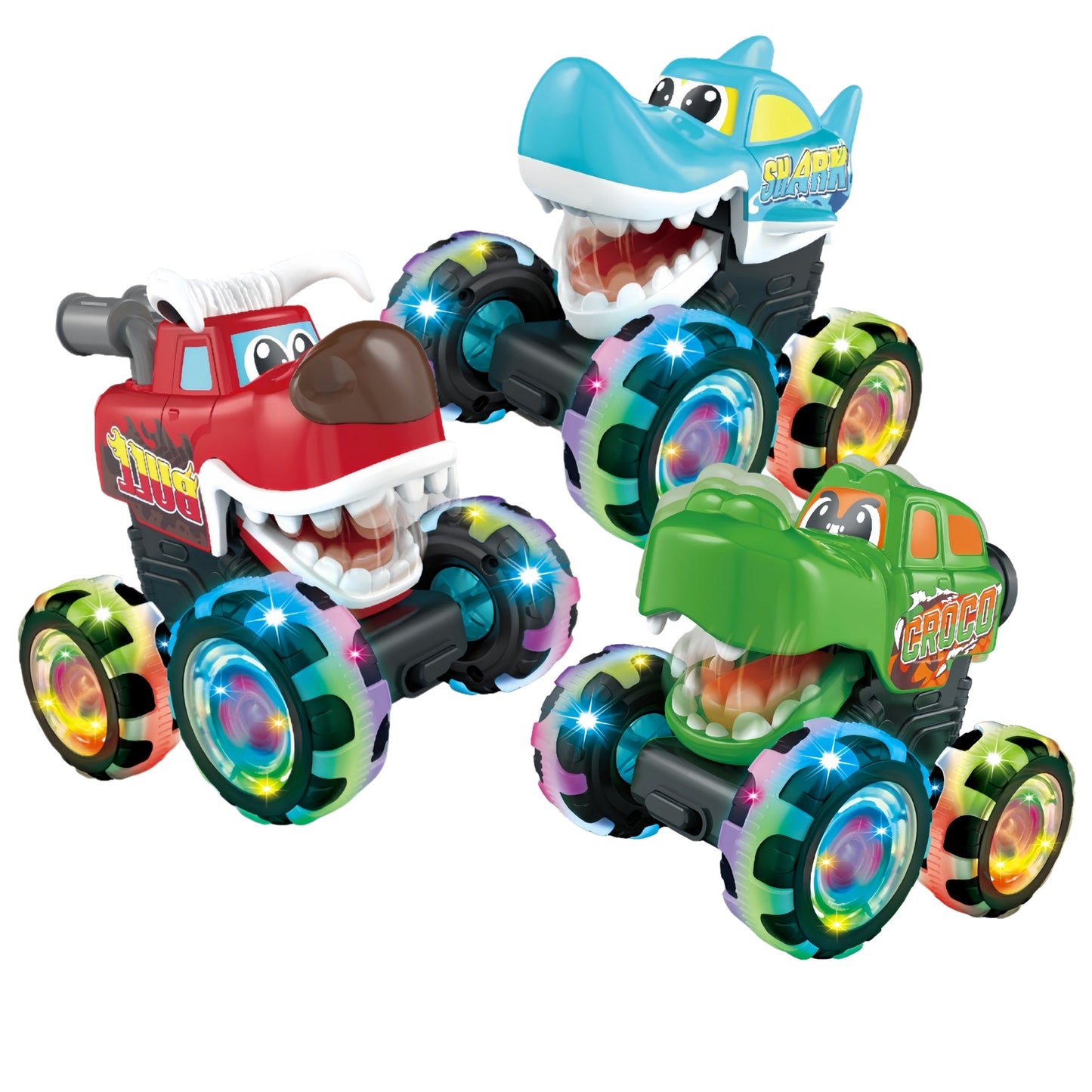 Świecące samochodziki Monster Truck