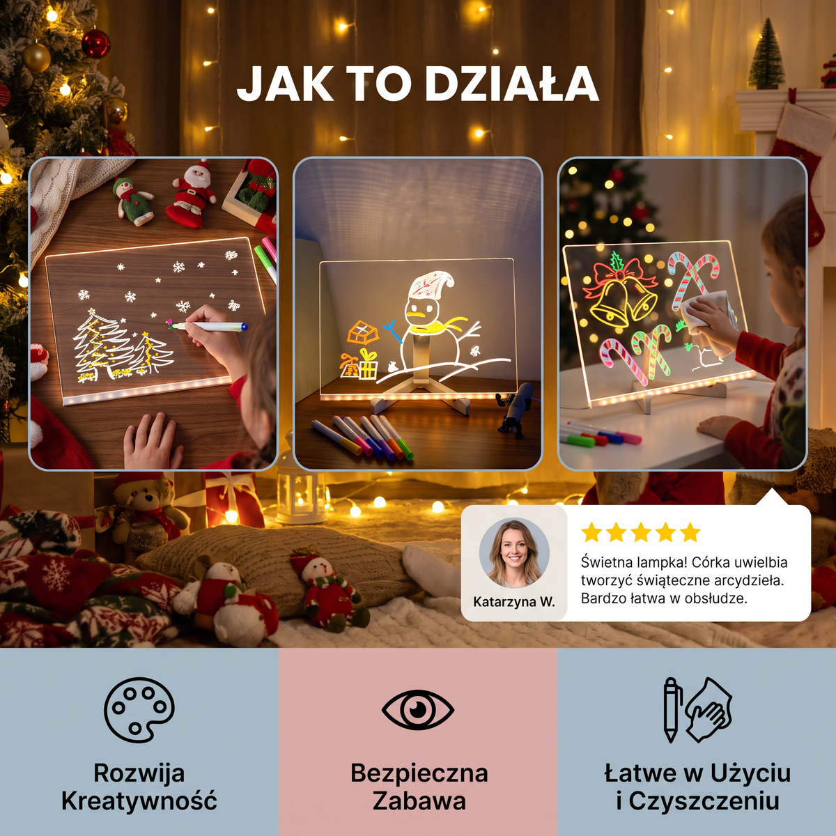 Lampa LED do Rysowania dla Dzieci