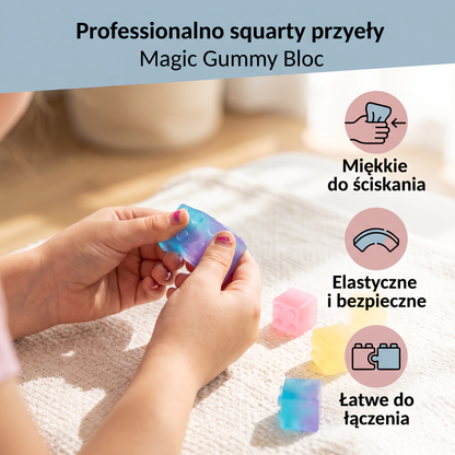 Bezpieczne i miękkie żelowe klocki Squishy dla dzieci