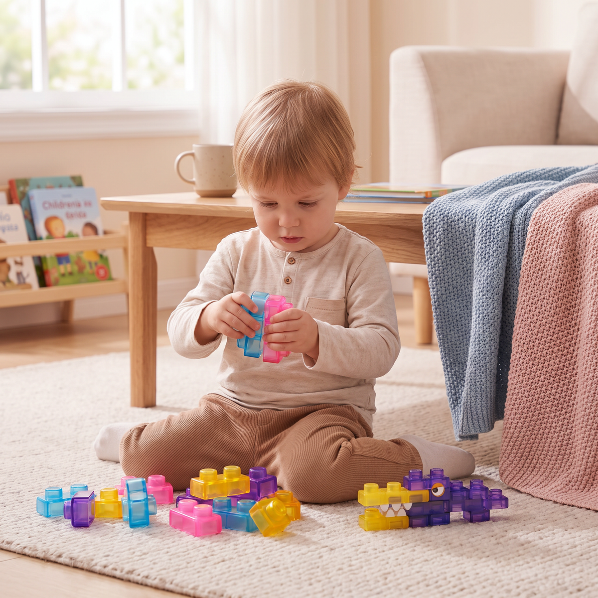 Bezpieczne i miękkie żelowe klocki Squishy dla dzieci