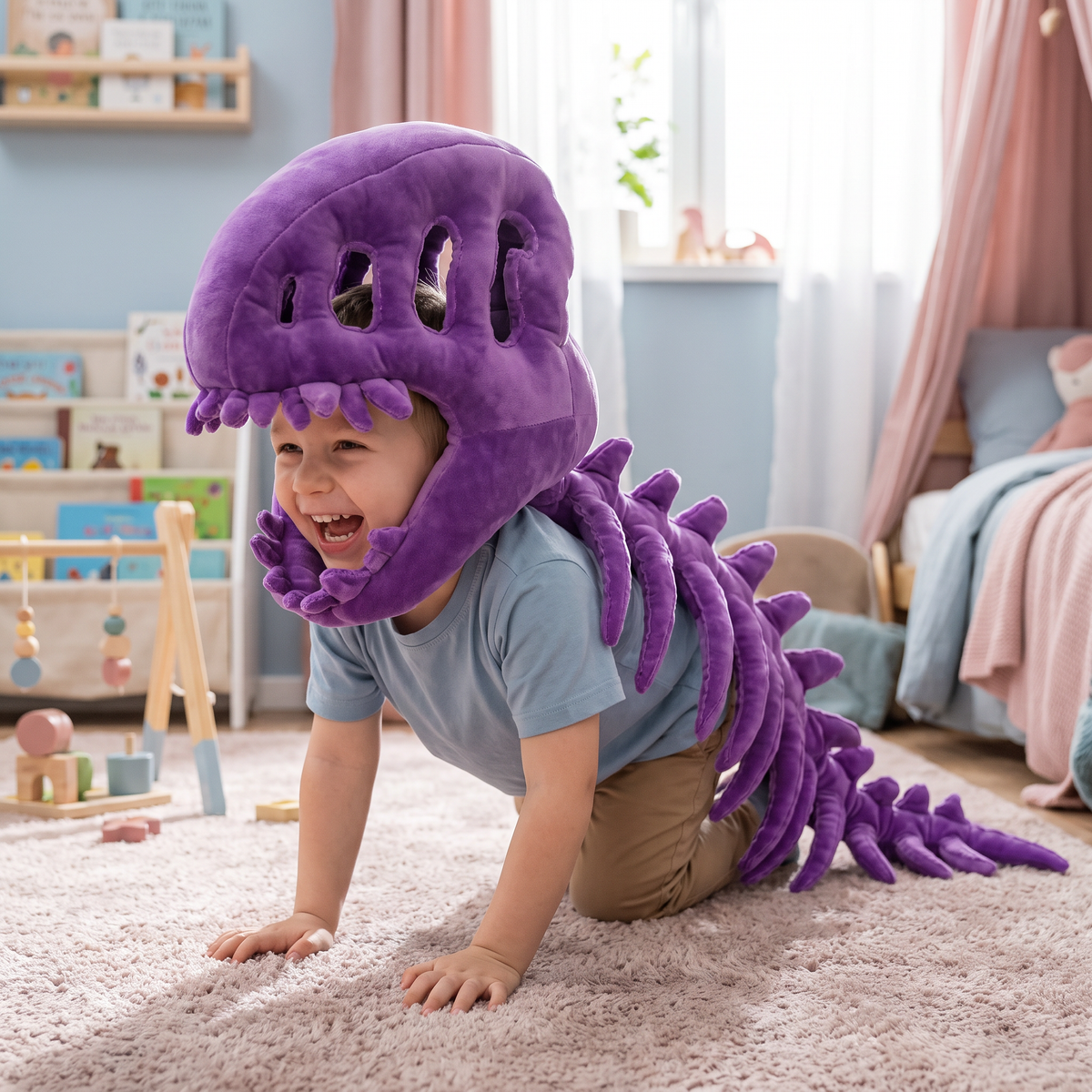 Zabawny pluszowy kostium szkieletu dinozaura