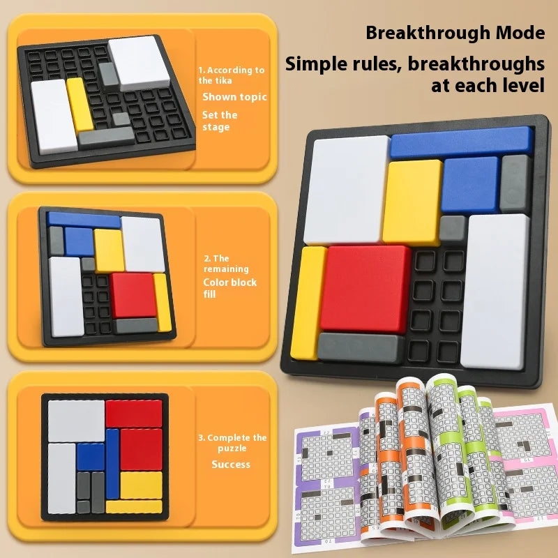 Kreatywna geometryczna układanka z klocków