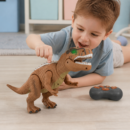 Zdalnie sterowany chodzący T-Rex – Dinozaur RC z mgiełką, światłem i dźwiękiem