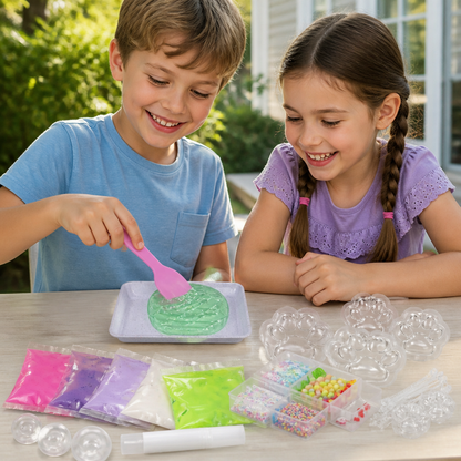 Zestaw DIY do Tworzenia Piłeczek Antystresowych dla Dzieci – Stwórz Własne Piłeczki Squishy i Sensoryczne
