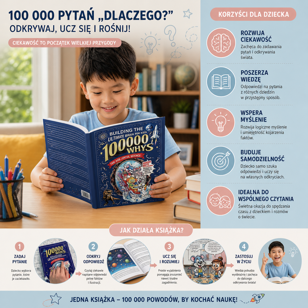 100 000 pytań „Dlaczego?” – książka z pytaniami i ciekawostkami dla dzieci