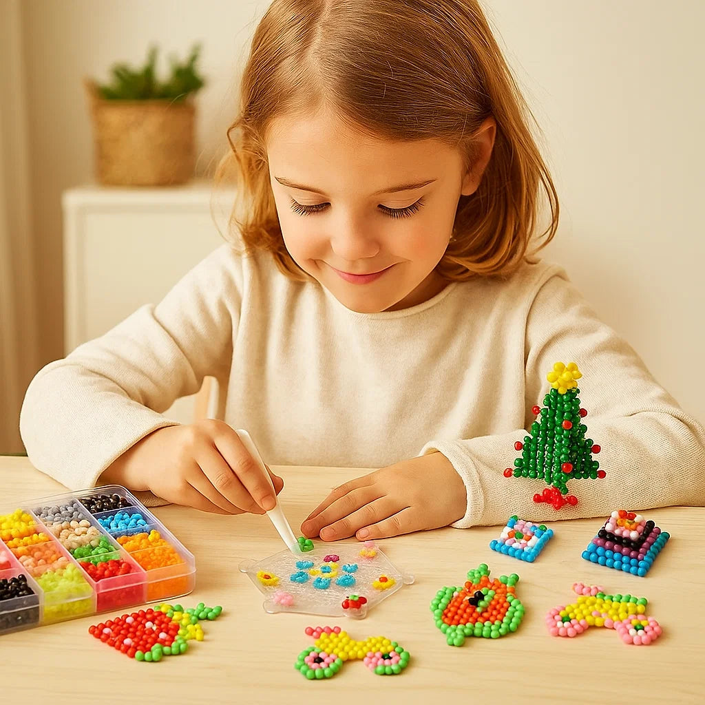 Diy zestaw do tworzenia koralików wodnych dla dzieci | Kreatywna zabawka edukacyjna do tworzenia kolorowych kształtów i wzorów 3D