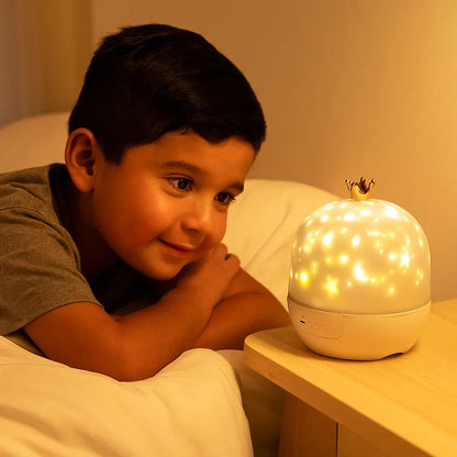 Projektor Nocnego Nieba ⎜ Magiczna Lampa LED z Efektami, Muzyką i Slajdami