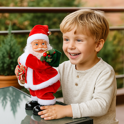 Zabawka świąteczna tańczący mikołaj dla dzieci