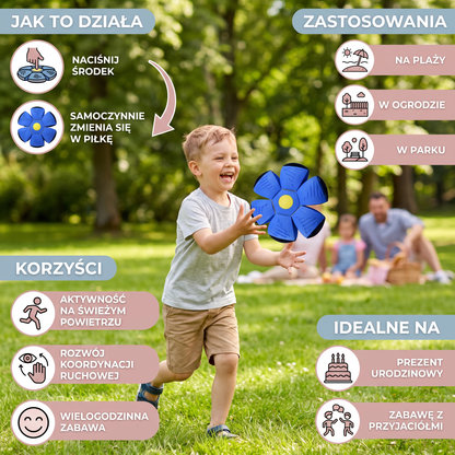 Magiczna transformująca latająca tarcza – interaktywna zabawka dla dzieci
