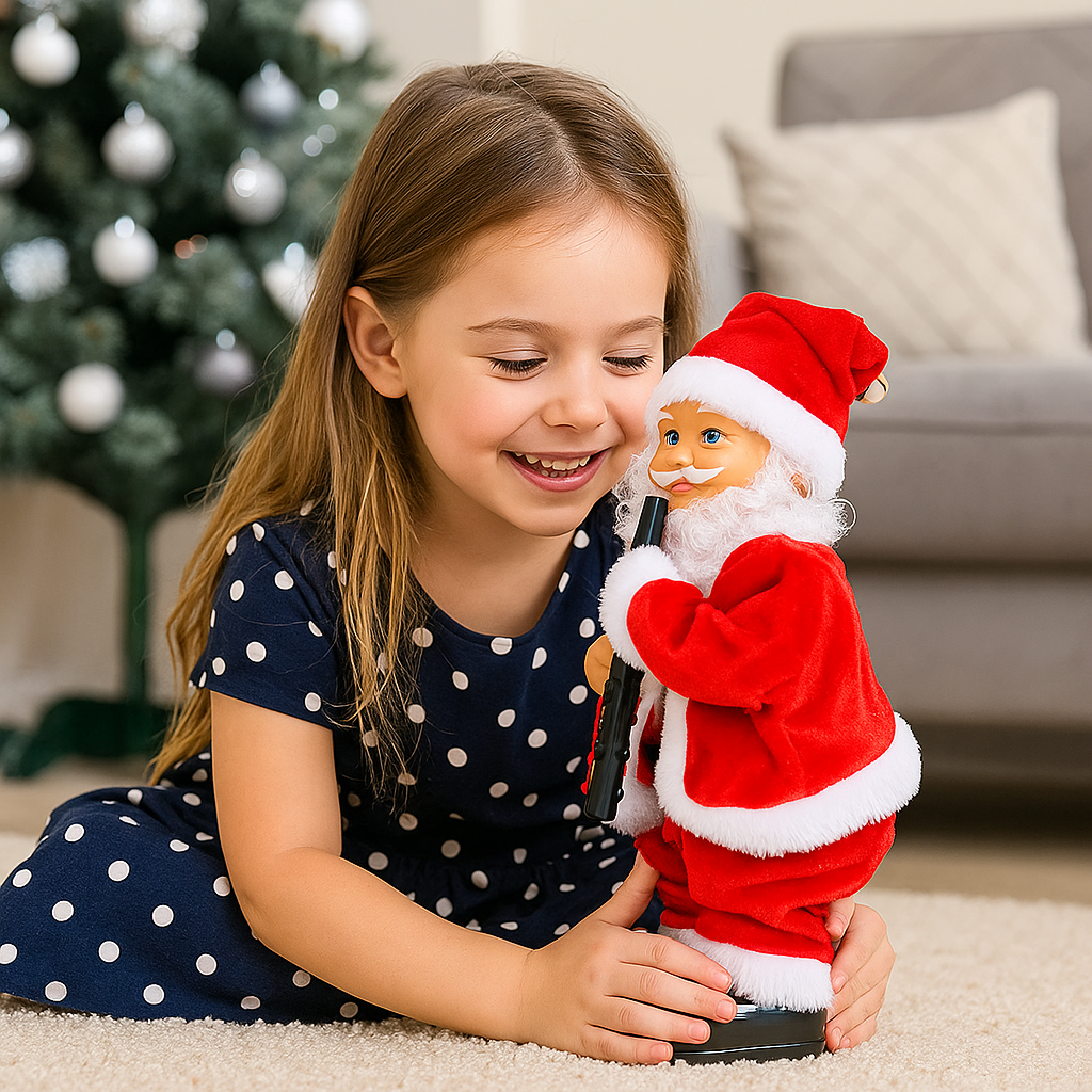 Zabawka świąteczna tańczący mikołaj dla dzieci