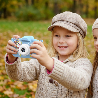 Ładowany aparat cyfrowy dla dzieci z trybem selfie, nagrywaniem HD i silikonowym etui