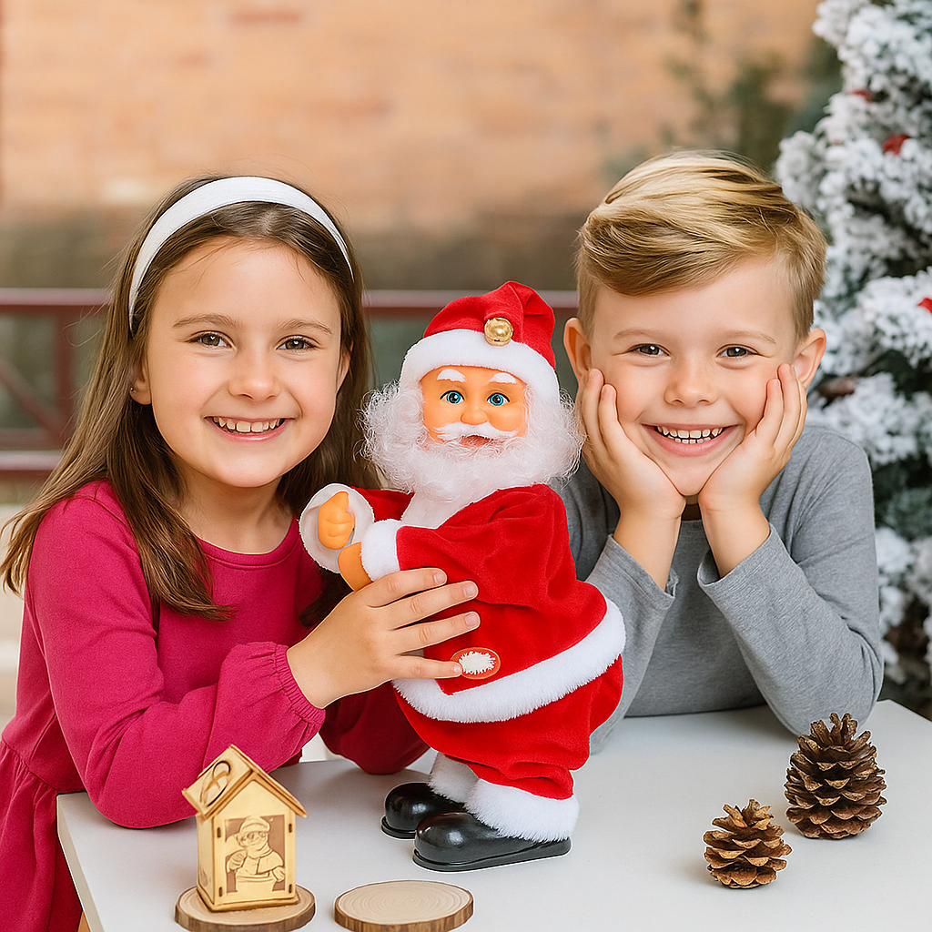 Zabawka świąteczna tańczący mikołaj dla dzieci