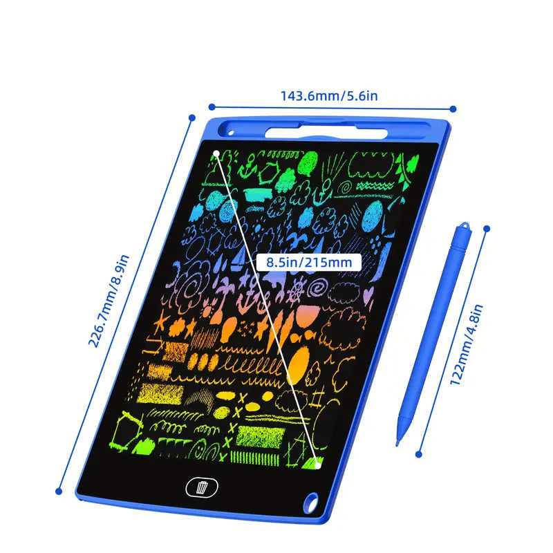 Tablet rysunkowy LCD dla dzieci ⎜ Wielokrotnego użytku tablica do pisania dla kreatywnego uczenia się i bezproblemowego bazgrania