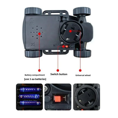 Świecący samochód kaskaderski 360° z muzyką