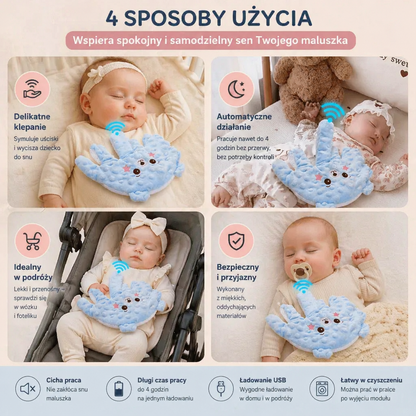 Pomoc do Zasypiania dla Niemowląt z Delikatną Funkcją Klepania – Wspiera Spokojny i Samodzielny Sen