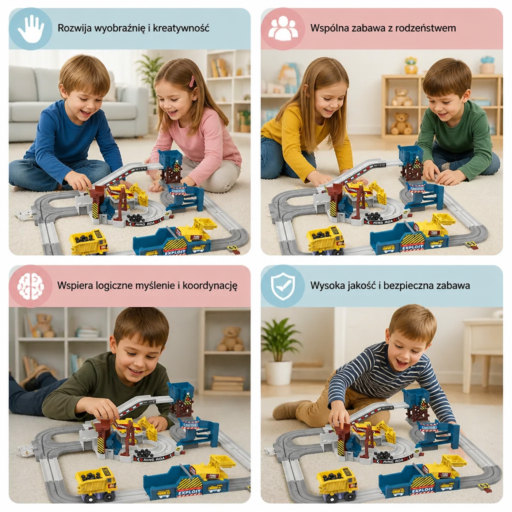 Interaktywna Elektryczna Kolejka Przygoda w Kamieniołomie