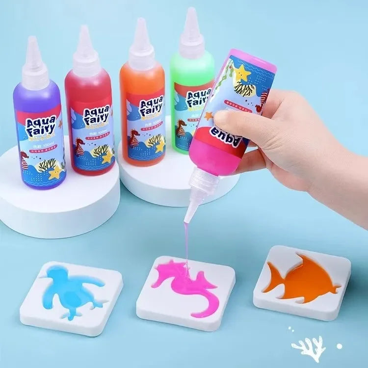 Magiczna zabawka wodna dla dzieci | Kreatywny zestaw diy do tworzenia pływających zwierząt w wodzie