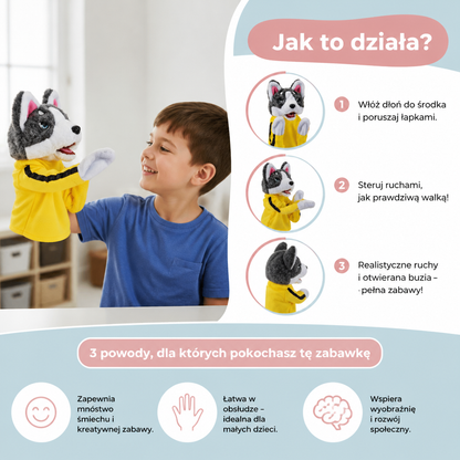 Boksujący Husky – Zabawna Zabawka Dla Dzieci