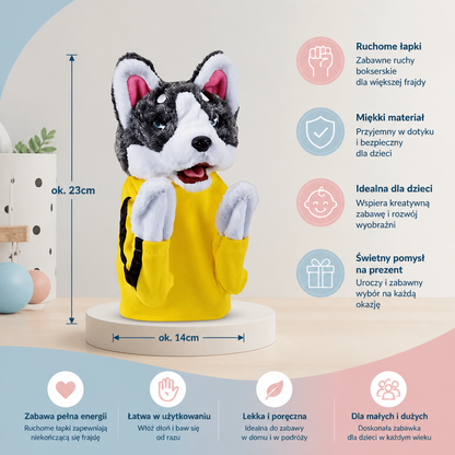Boksujący Husky – Zabawna Zabawka Dla Dzieci