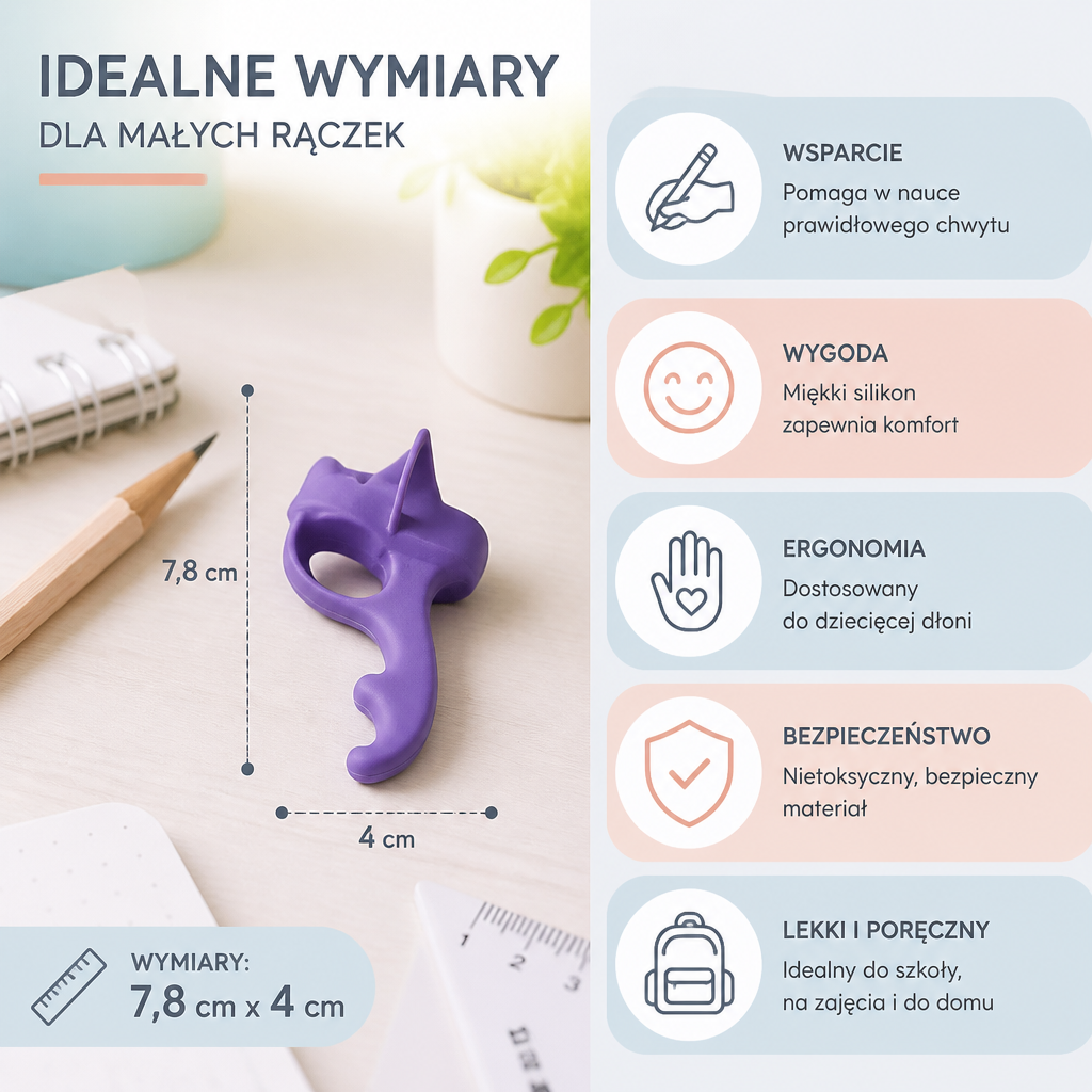 Ergonomiczne Silikonowe Uchwyty Do Ołówków