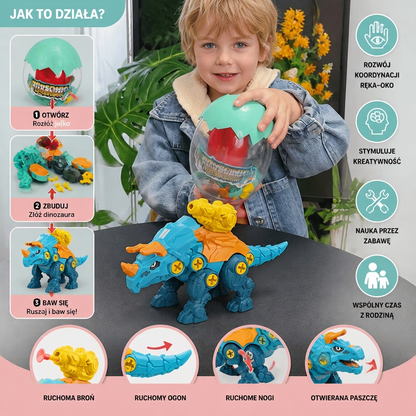 DIY Zestaw Budowy i Przemiany Jajka Dinozaura