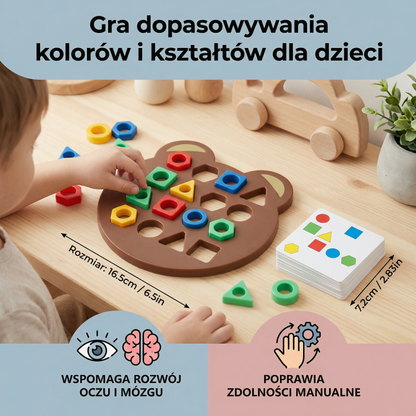 Gra dopasowywania kolorów i kształtów dla dzieci – interaktywna zabawka edukacyjna