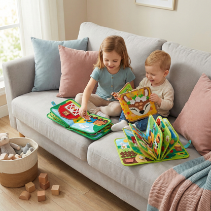 3-częściowa książka Montessori do nauki poprzez zabawę i opowiadania