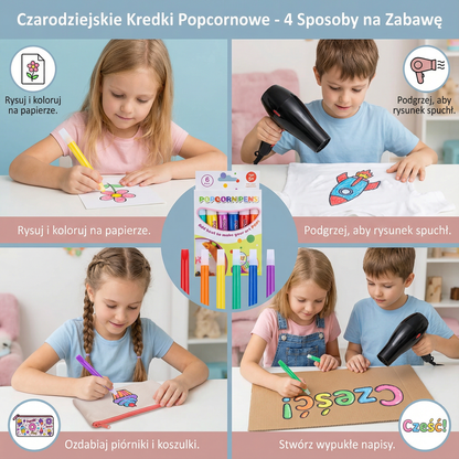 Czarodziejskie kredki popcornowe