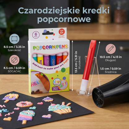 Czarodziejskie kredki popcornowe