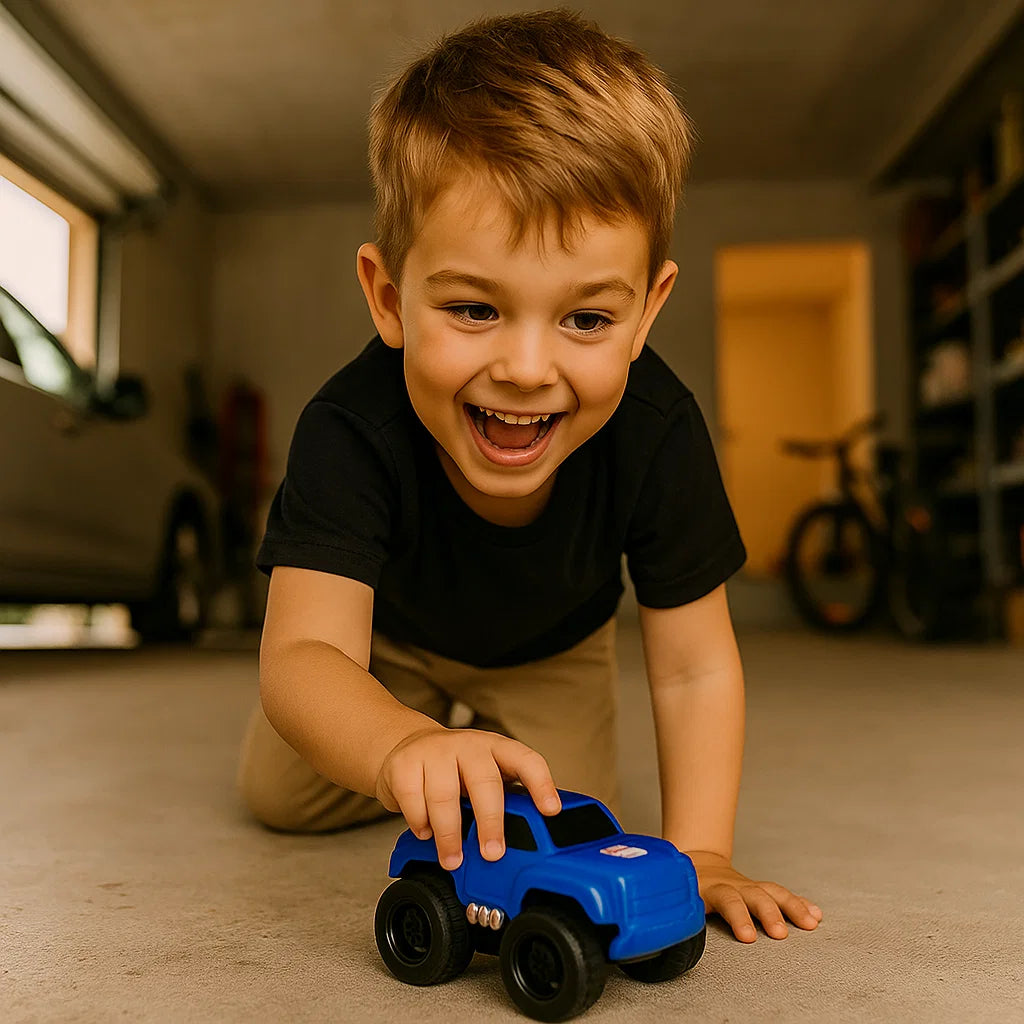 Mini samochodziki dla maluchów ⎜ Pojazdy inercyjne do zabawy w pełzanie w pomieszczeniach i wczesnego rozwoju umiejętności motorycznych