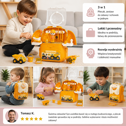 Zestaw do zabawy 3 w 1 w plecaku – idealny w podróży
