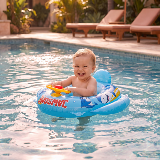 Baby Shark Koło Do Pływania z Kierownicą dla Maluchów