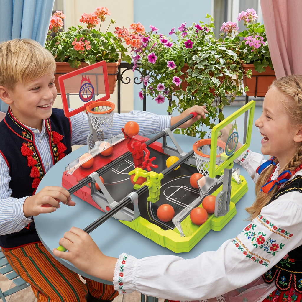 Gra W Rodzinie: Mini Gra W Koszykówkę Stołową Dla 2 Graczy