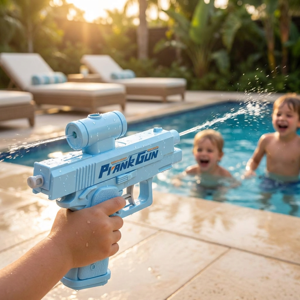 Dwustronny pistolet na wodę dla dzieci – mini zabawka do wodnej zabawy