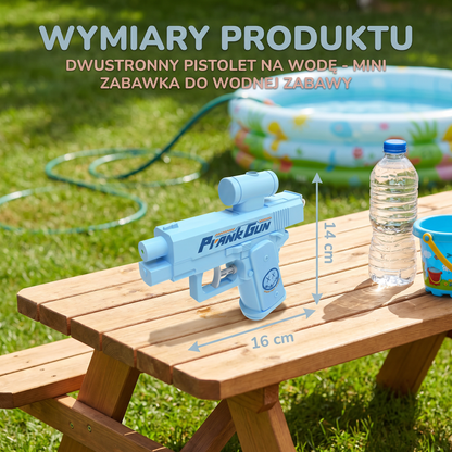Dwustronny pistolet na wodę dla dzieci – mini zabawka do wodnej zabawy