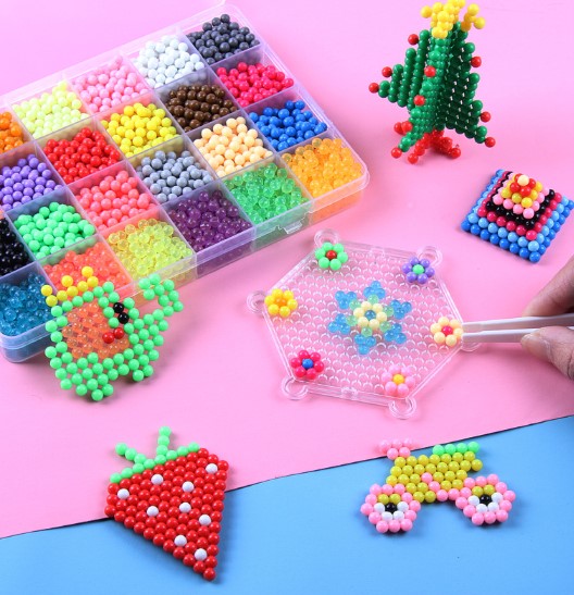 Diy zestaw do tworzenia koralików wodnych dla dzieci | Kreatywna zabawka edukacyjna do tworzenia kolorowych kształtów i wzorów 3D