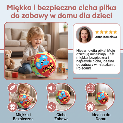 Miękka i bezpieczna cicha piłka do zabawy w domu dla dzieci