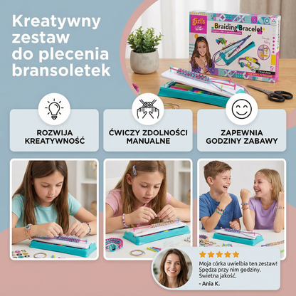 Kreatywny zestaw do plecenia bransoletek