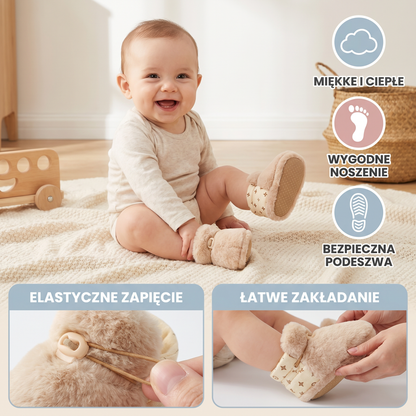 Miękkie skarpetkowe buciki dla niemowląt