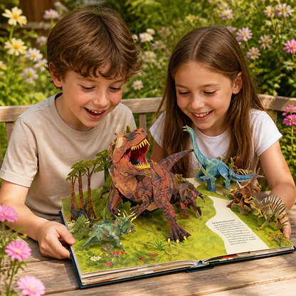 Interaktywna Encyklopedia 3D Dinozaurów Pop-Up