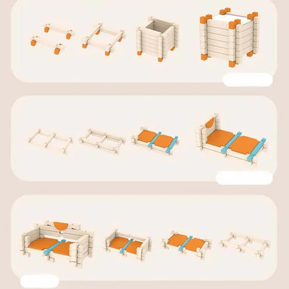 Zestaw drewnianych klocków montessori – naturalna zabawa w układanie i budowanie