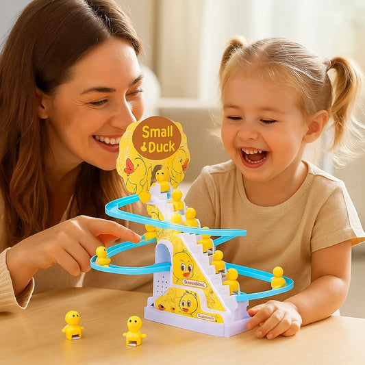 Zjeżdżalnia z kaczkami – zabawka kolejka górska