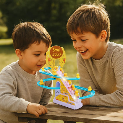 Zjeżdżalnia z kaczkami – zabawka kolejka górska