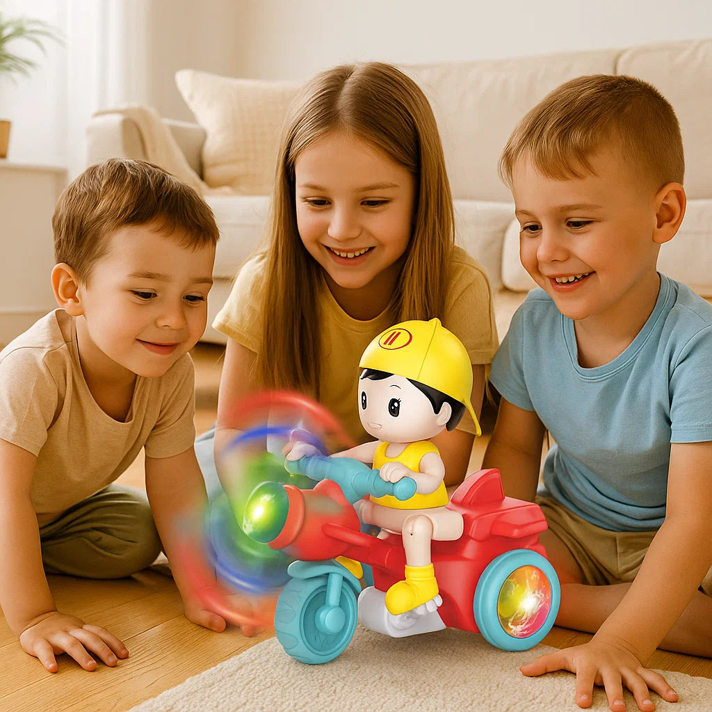 Świecący muzyczny stuntowy skuter dla dzieci