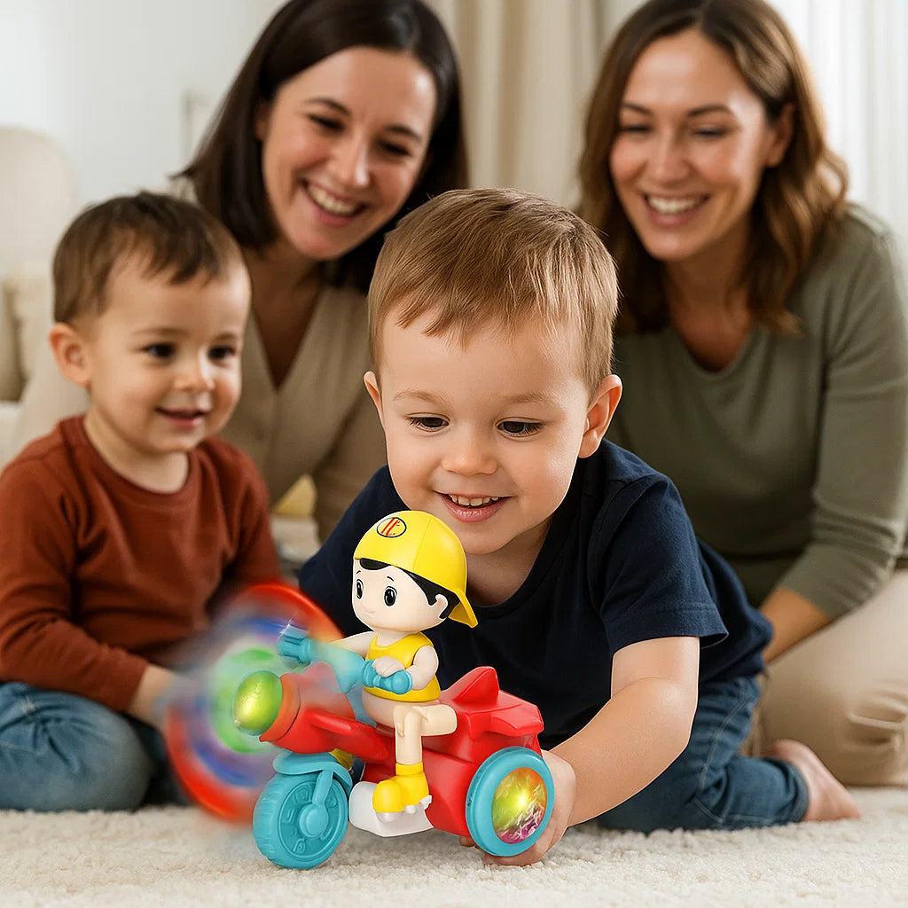 Świecący muzyczny stuntowy skuter dla dzieci