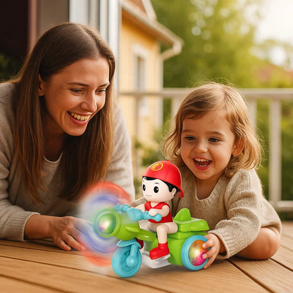 Świecący muzyczny stuntowy skuter dla dzieci