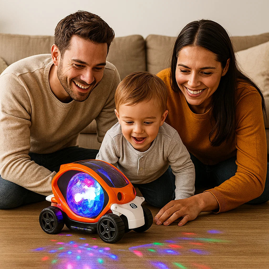 Świecący samochód kaskaderski 360° z muzyką