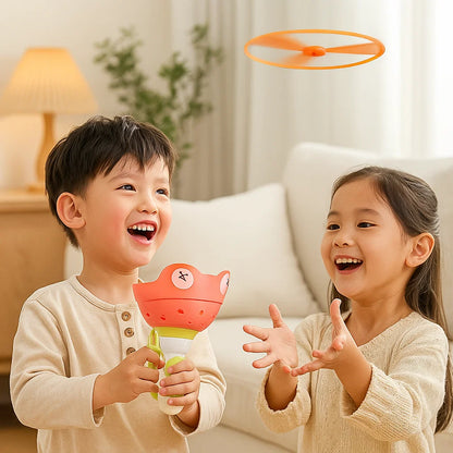 Zabawka – wirujący śmigłowiec z napędem na sznurek